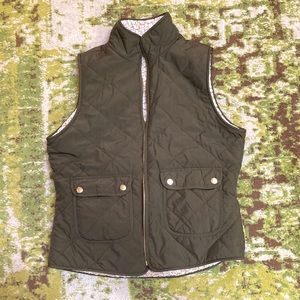 Olive green vest